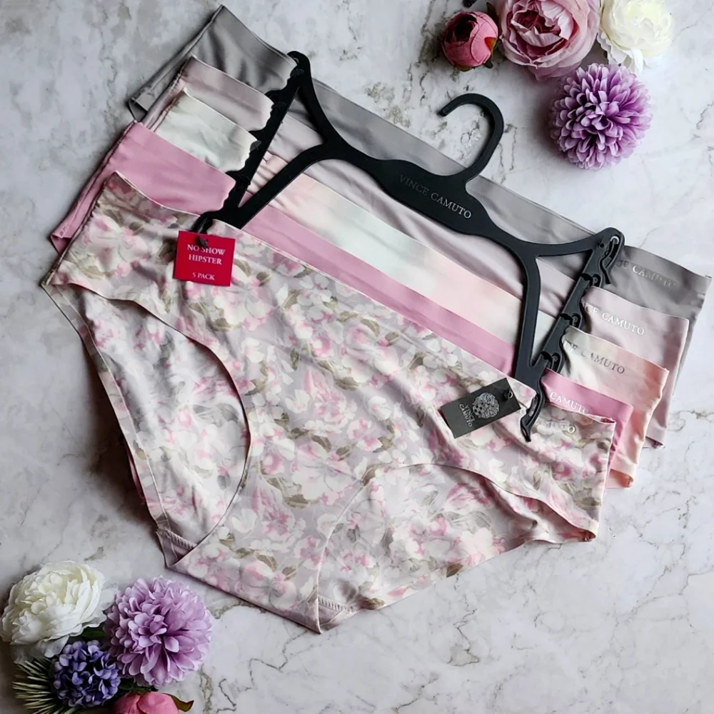 👙 5 Pack Vince Camuto no show tagless underwear L NWT